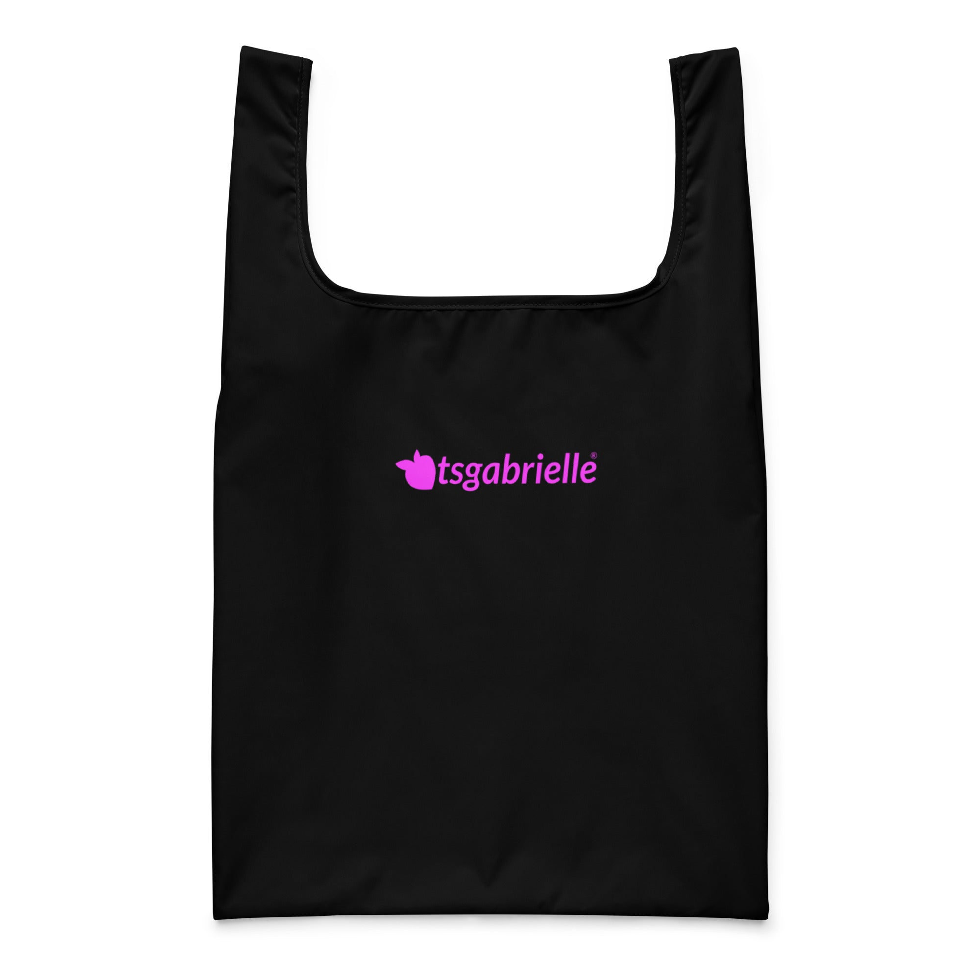 384 - tsgabrielle® • Rosa Flamant • Sacola de Compras • Preto