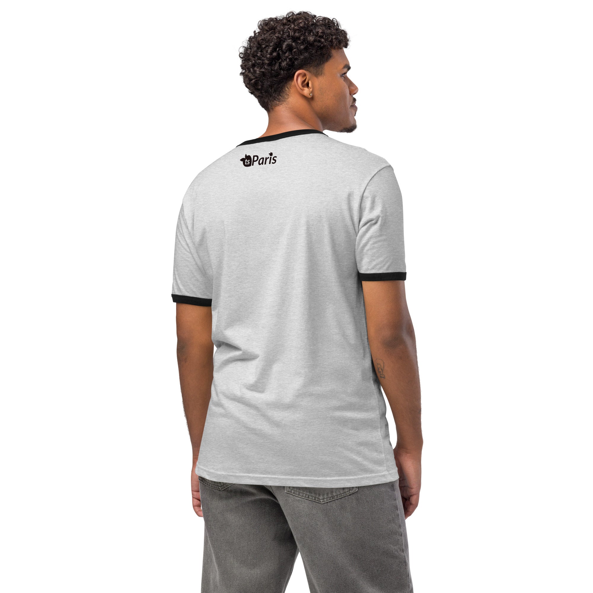 tsgabrielle® • Masculino • Paris - Pirâmide do Louvre • Camiseta Ringer
