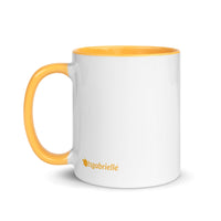 tsgabrielle® • Caneca com interior em amarelo dourado • Cerâmica • 11 oz