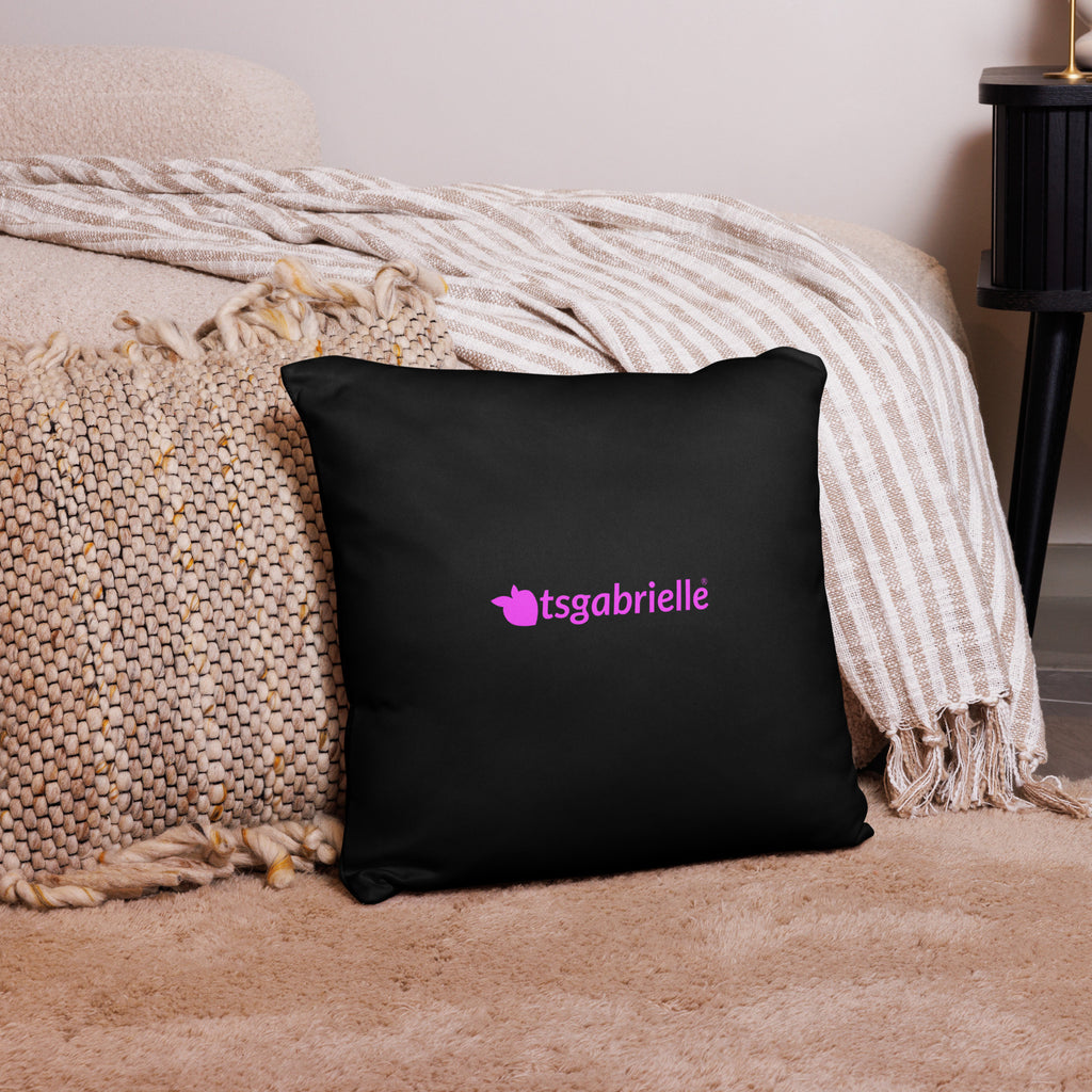 tsgabrielle® • Rosa Flamant • Almofadas • Preto • 3 tamanhos