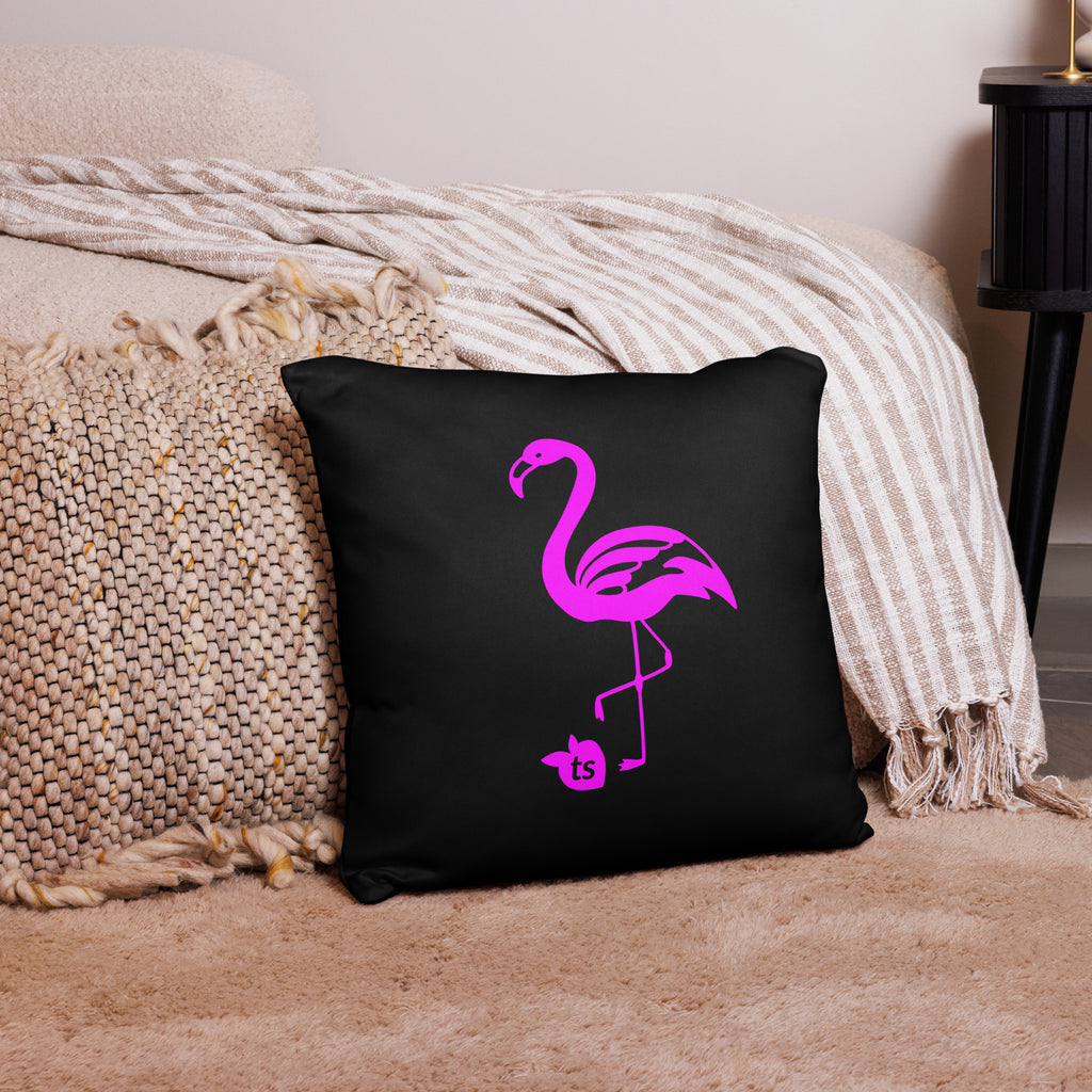 tsgabrielle® • Rosa Flamant • Almofadas • Preto • 3 tamanhos