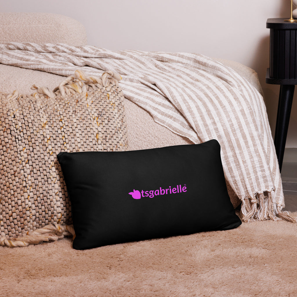 tsgabrielle® • Rosa Flamant • Almofadas • Preto • 3 tamanhos