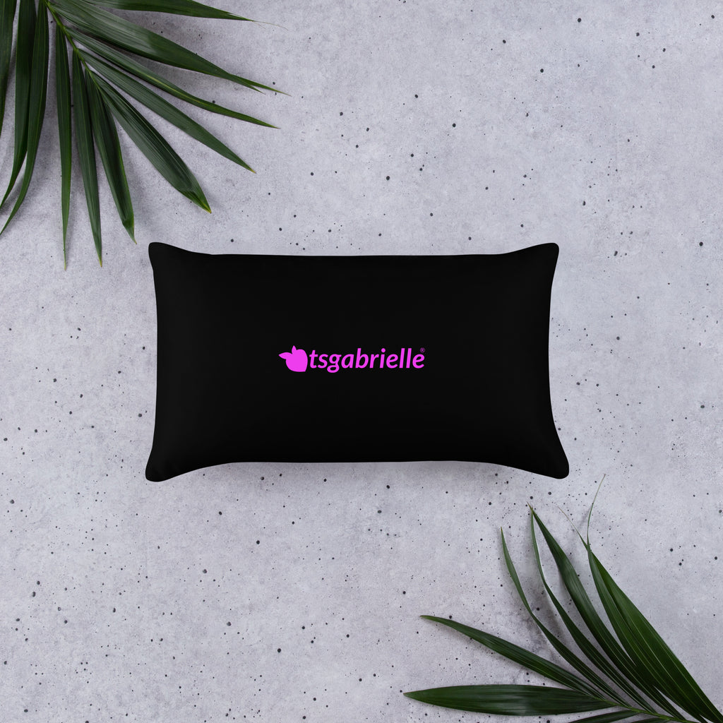 tsgabrielle® • Rosa Flamant • Almofadas • Preto • 3 tamanhos