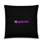tsgabrielle® • Rosa Flamant • Almofadas • Preto • 3 tamanhos
