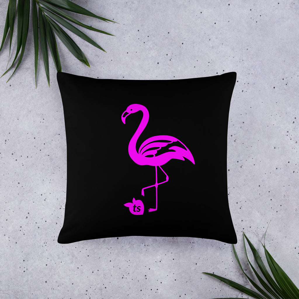 tsgabrielle® • Rosa Flamant • Almofadas • Preto • 3 tamanhos