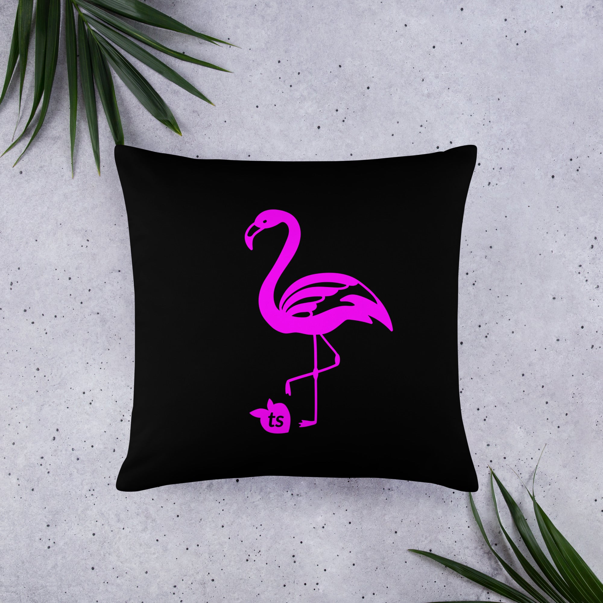 tsgabrielle® • Rosa Flamant • Almofadas • Preto • 3 tamanhos