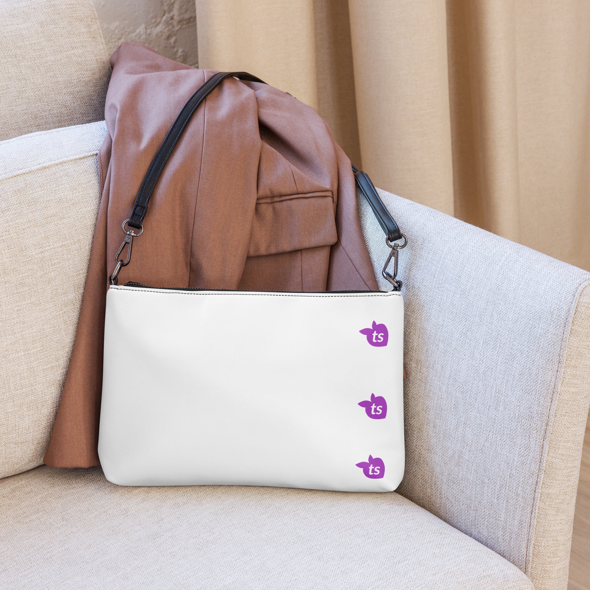 17 - tsgabrielle® • Bolsa tiracolo • Branca • 29 x 20 cm