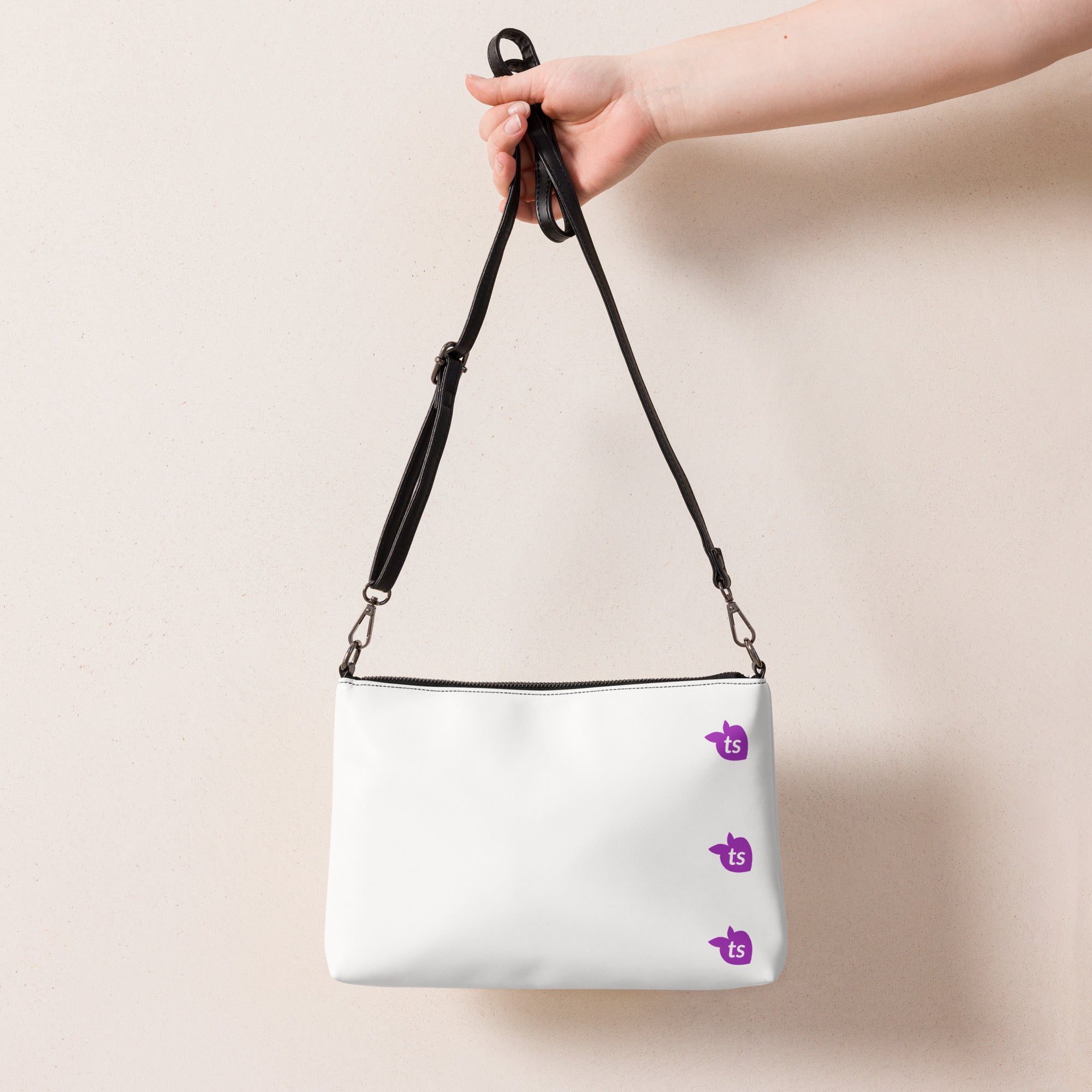 17 - tsgabrielle® • Bolsa tiracolo • Branca • 29 x 20 cm