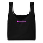 384 - tsgabrielle® • Rosa Flamant • Sacola de Compras • Preto