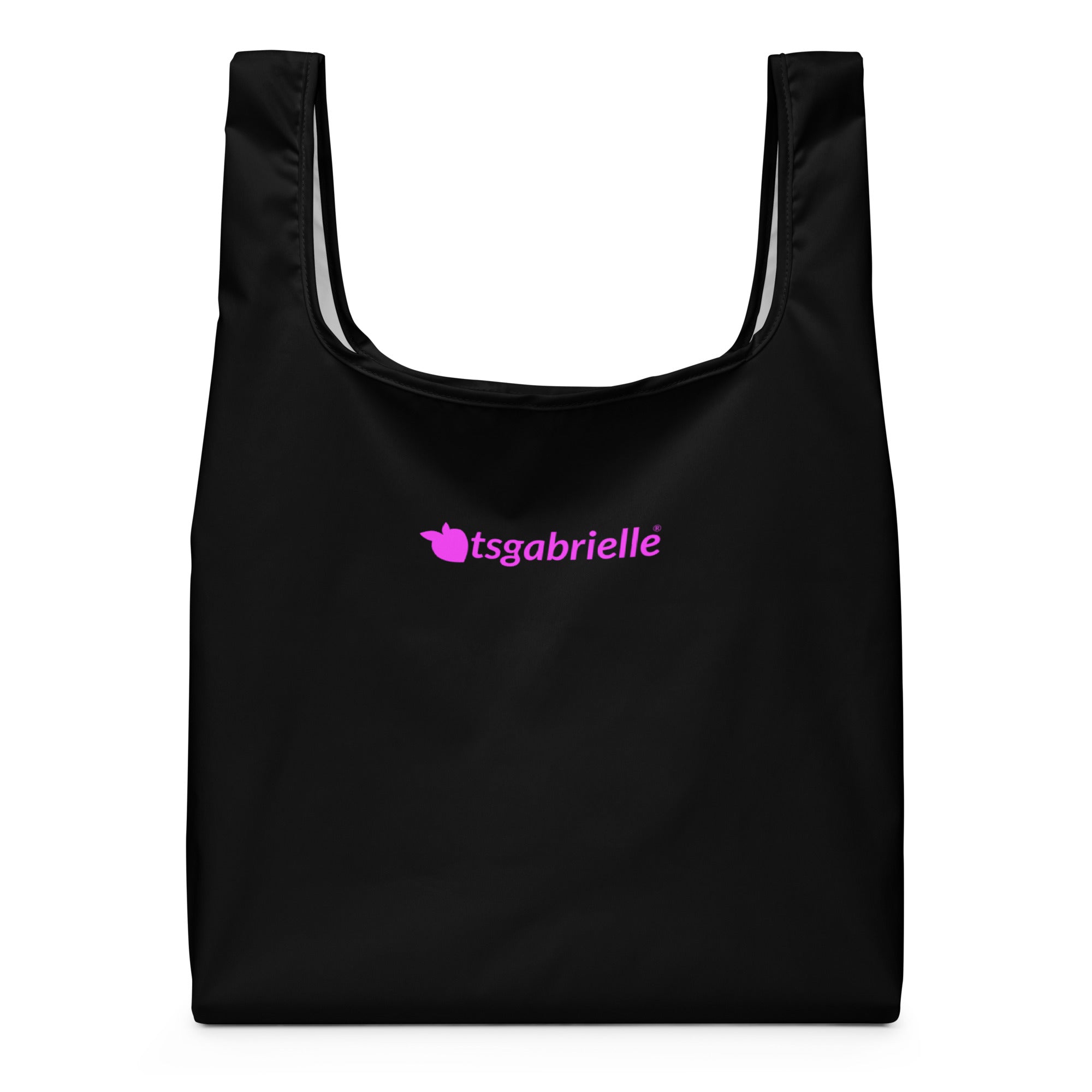384 - tsgabrielle® • Rosa Flamant • Sacola de Compras • Preto