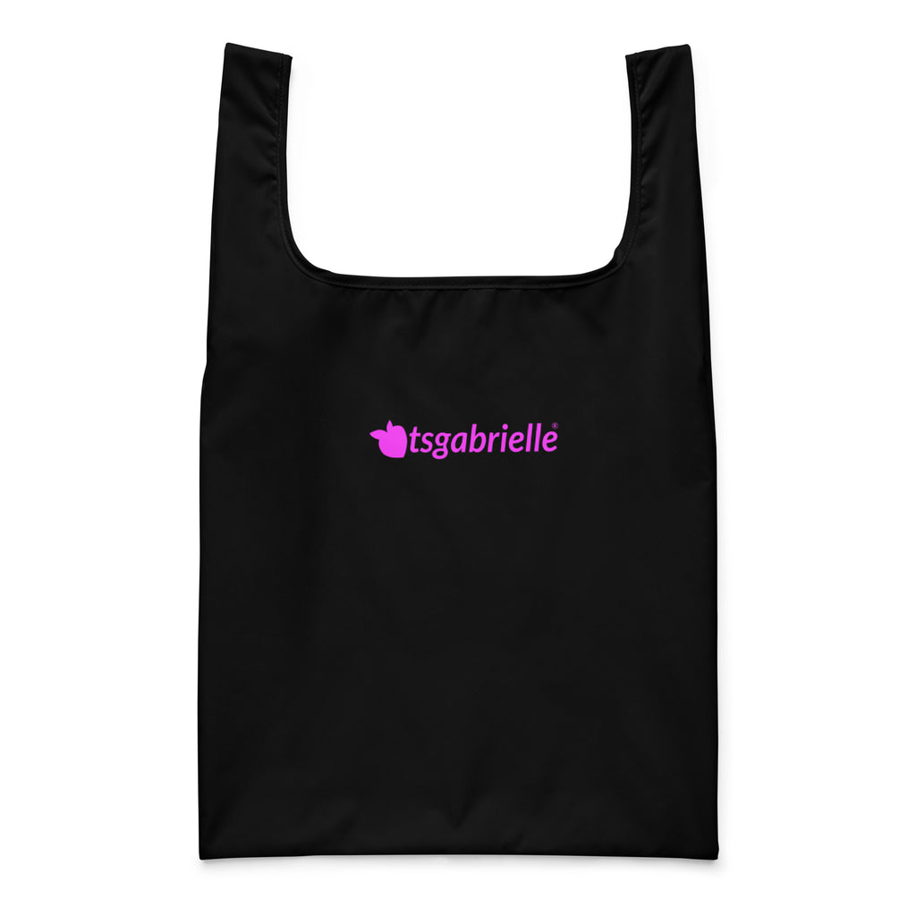 384 - tsgabrielle® • Rosa Flamant • Sacola de Compras • Preto