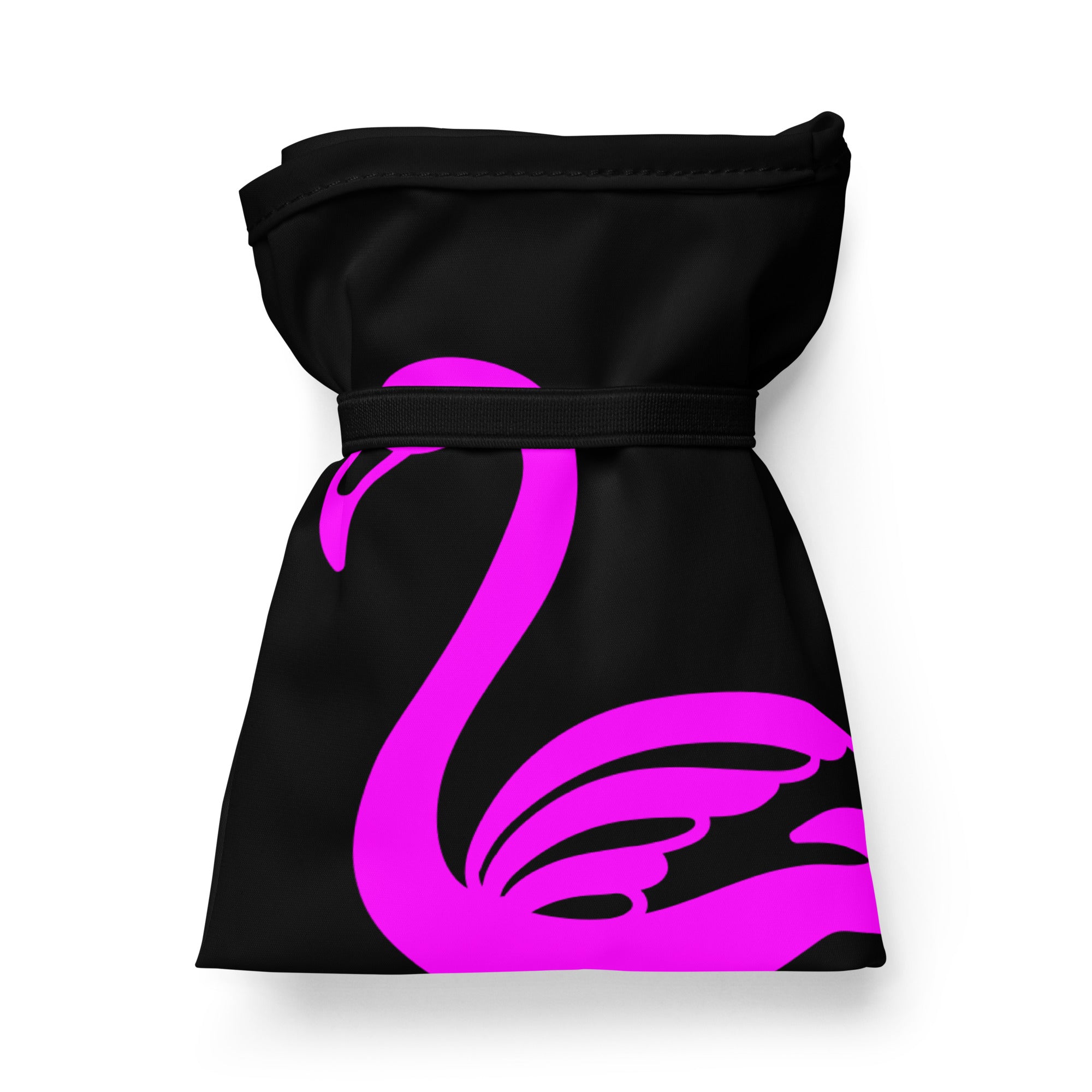 384 - tsgabrielle® • Rosa Flamant • Sacola de Compras • Preto