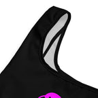 384 - tsgabrielle® • Rosa Flamant • Sacola de Compras • Preto