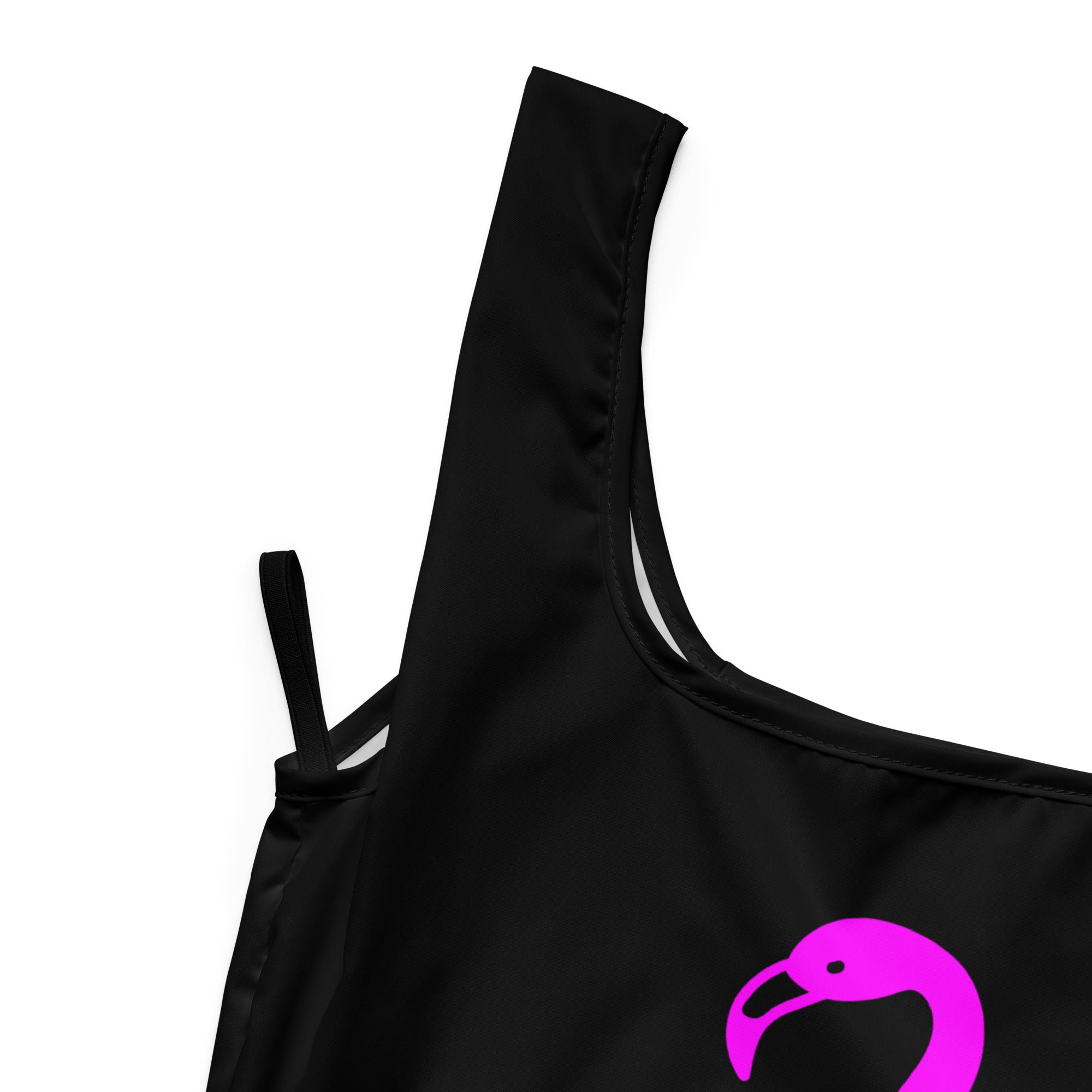 384 - tsgabrielle® • Rosa Flamant • Sacola de Compras • Preto