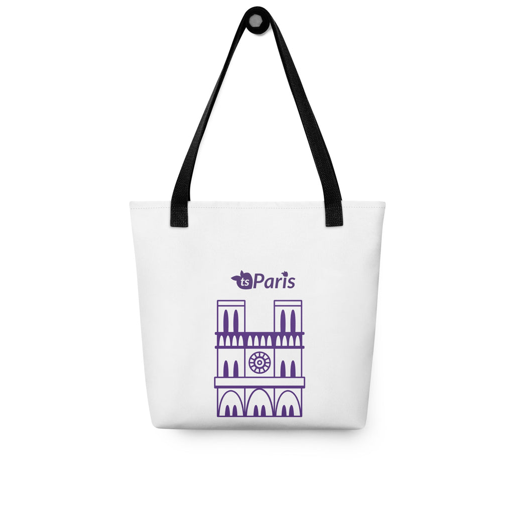 tsgabrielle® • Paris - Catedral de Notre-Dame • Sacola • Branca • 39 x 39 cm