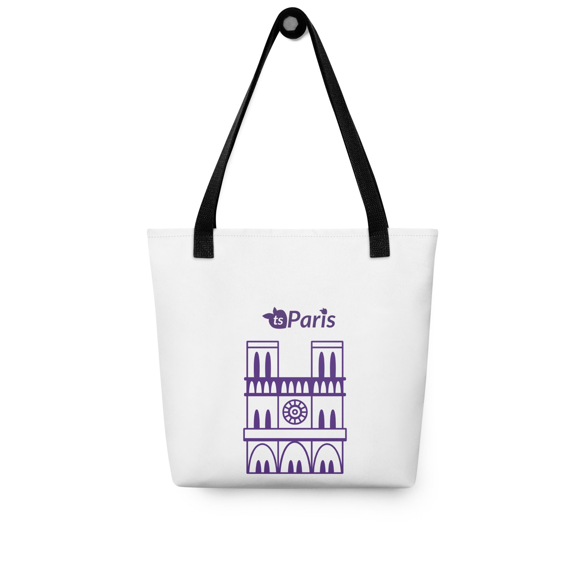 tsgabrielle® • Paris - Catedral de Notre-Dame • Sacola • Branca • 39 x 39 cm