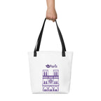 tsgabrielle® • Paris - Catedral de Notre-Dame • Sacola • Branca • 39 x 39 cm