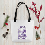 tsgabrielle® • Paris - Catedral de Notre-Dame • Sacola • Branca • 39 x 39 cm