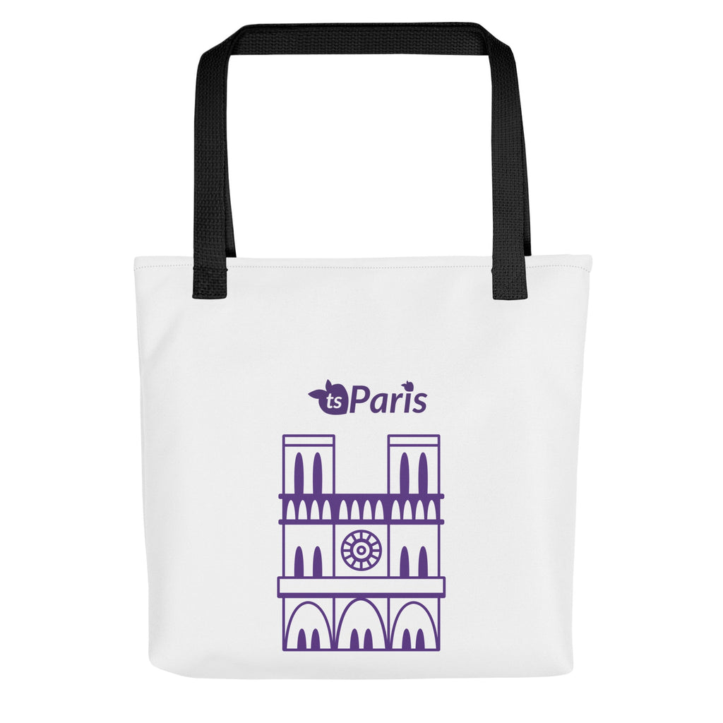 tsgabrielle® • Paris - Catedral de Notre-Dame • Sacola • Branca • 39 x 39 cm