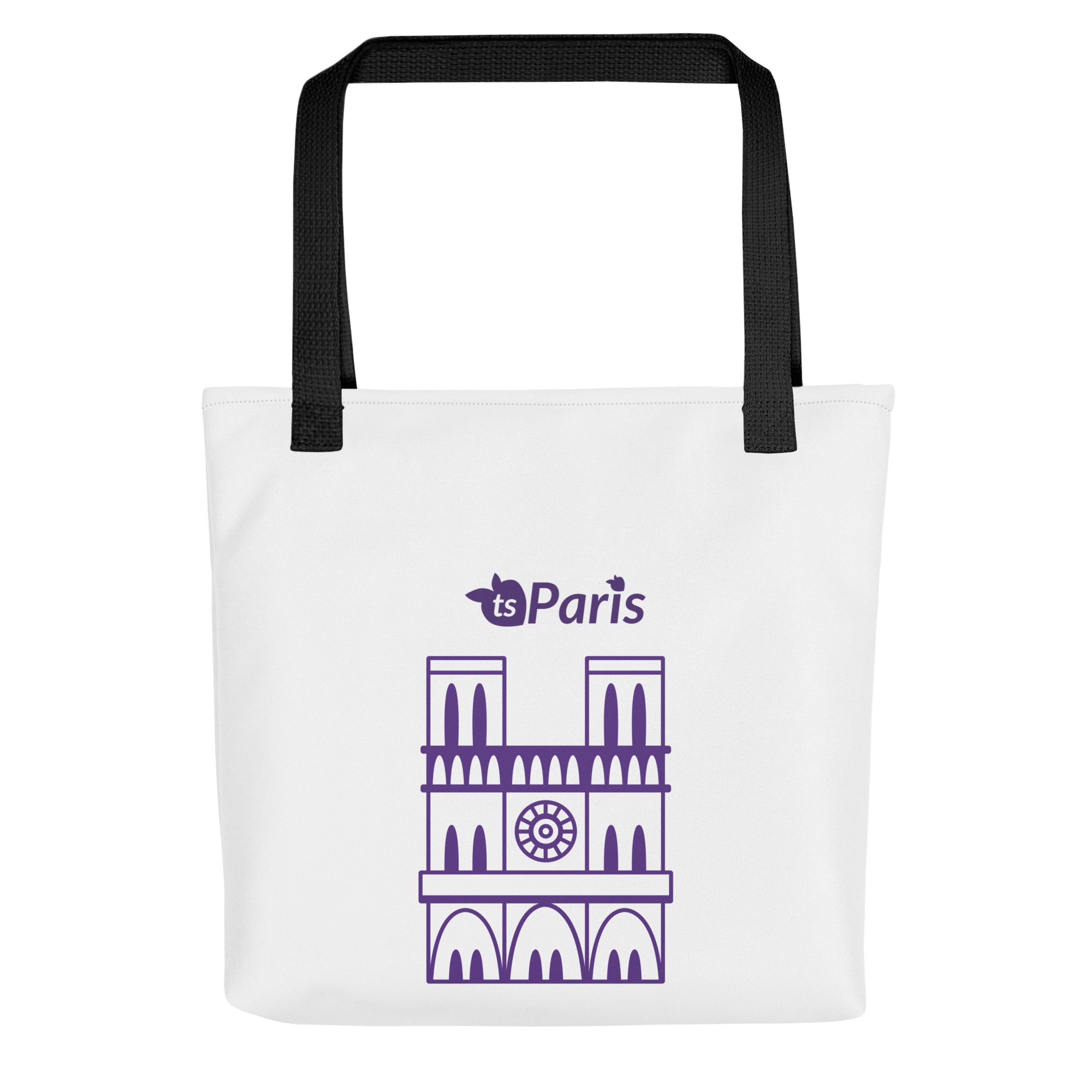 tsgabrielle® • Paris - Catedral de Notre-Dame • Sacola • Branca • 39 x 39 cm