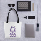 tsgabrielle® • Paris - Catedral de Notre-Dame • Sacola • Branca • 39 x 39 cm