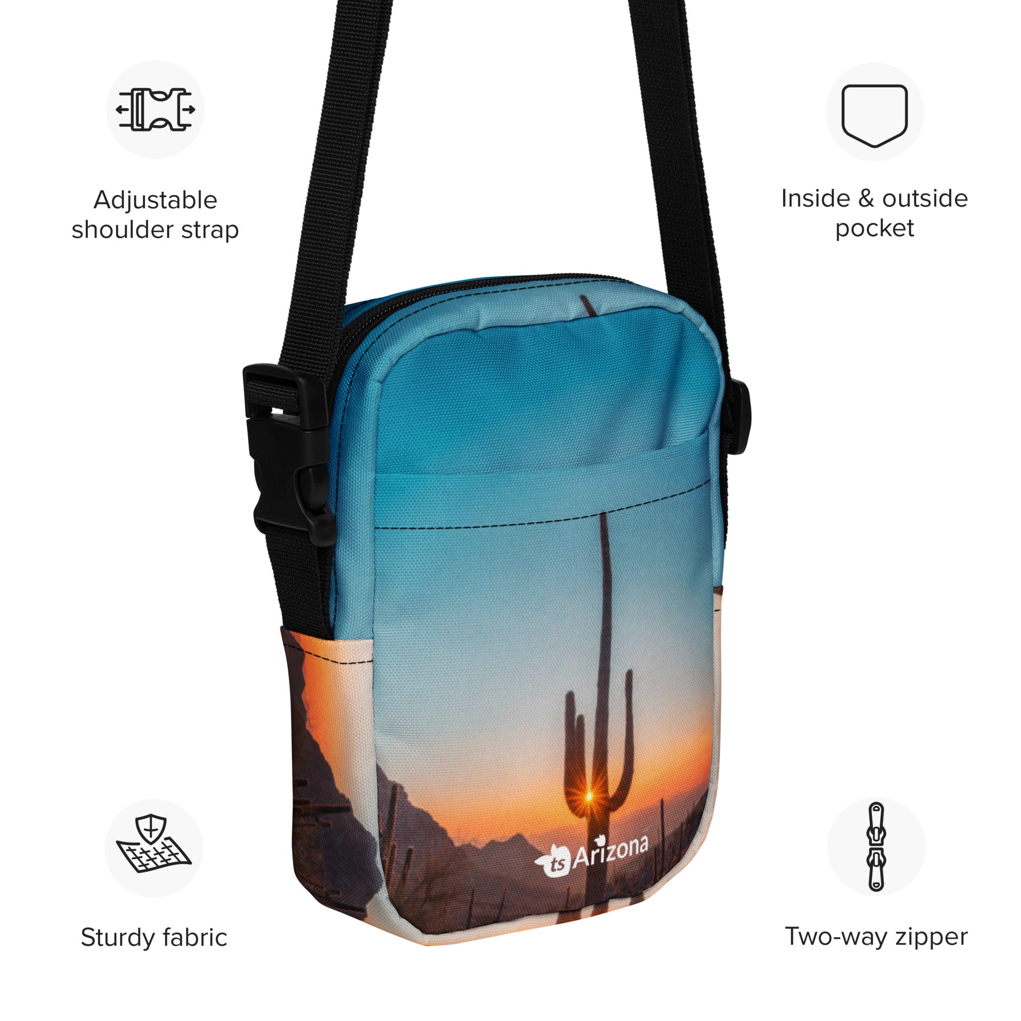 tsgabrielle® • Arizona 🌵 - Cactus • Bolsa Transversal Utilitária