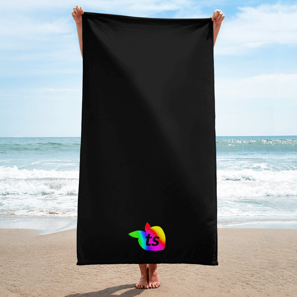 tsgabrielle® • 🌈Pride 25 • Toalha • Preta • 76 cm x 152 cm