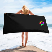 tsgabrielle® • 🌈Pride 25 • Toalha • Preta • 76 cm x 152 cm