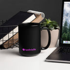 tsgabrielle • Rosa Flamant • Caneca Brilhante • Preta • Cerâmica • 2 Tamanhos