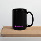 tsgabrielle • Rosa Flamant • Caneca Brilhante • Preta • Cerâmica • 2 Tamanhos