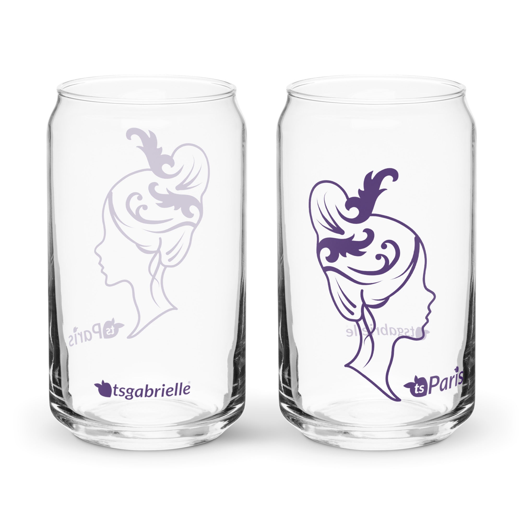tsgabrielle® • Paris - Marie Antoinette • Vidro em formato de lata • 473 ml • 2 opções