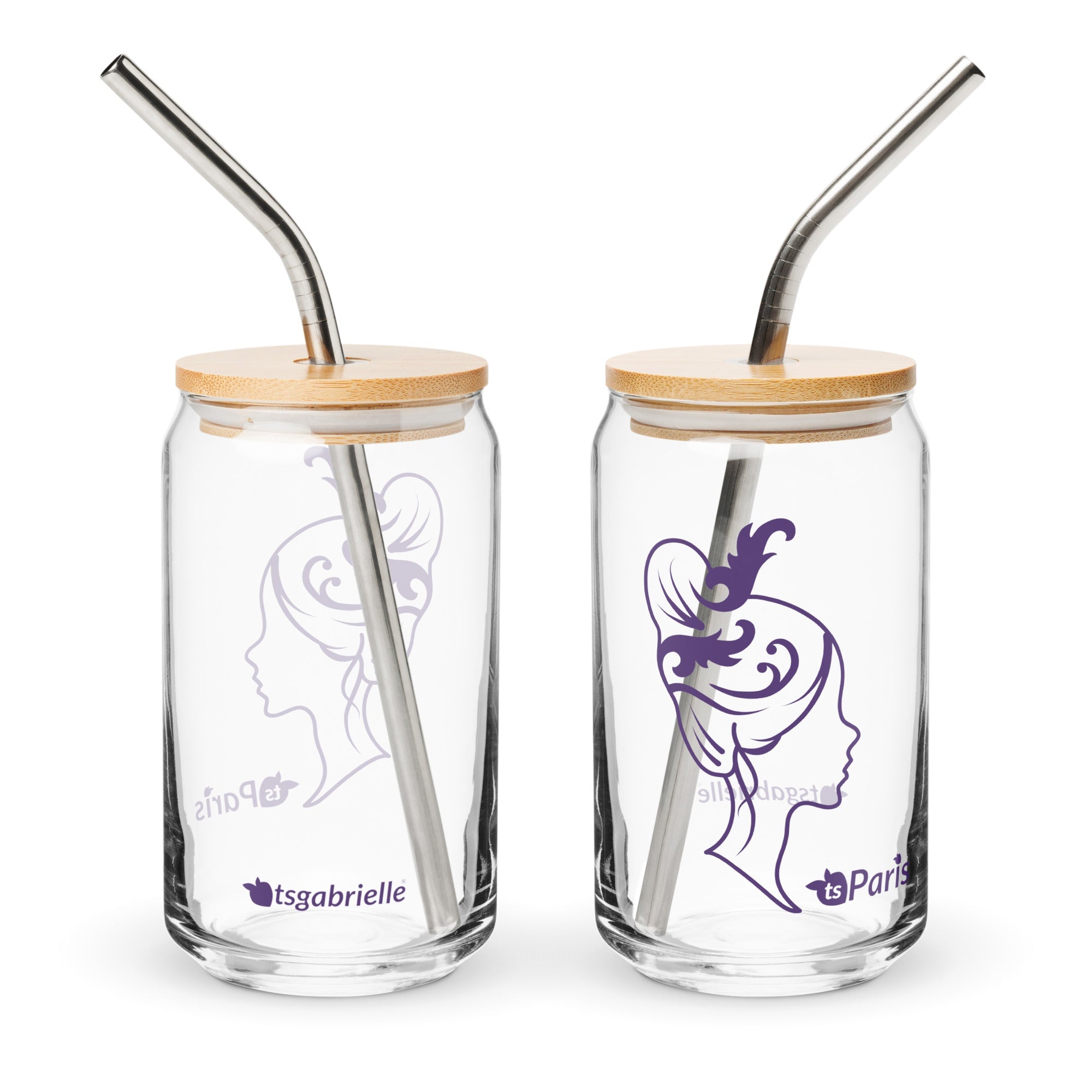 tsgabrielle® • Paris - Marie Antoinette • Vidro em formato de lata • 473 ml • 2 opções