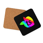 tsgabrielle® • Pride 25 • Porta-copos com fundo de cortiça • Preto