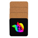 tsgabrielle® • Pride 25 • Porta-copos com fundo de cortiça • Preto