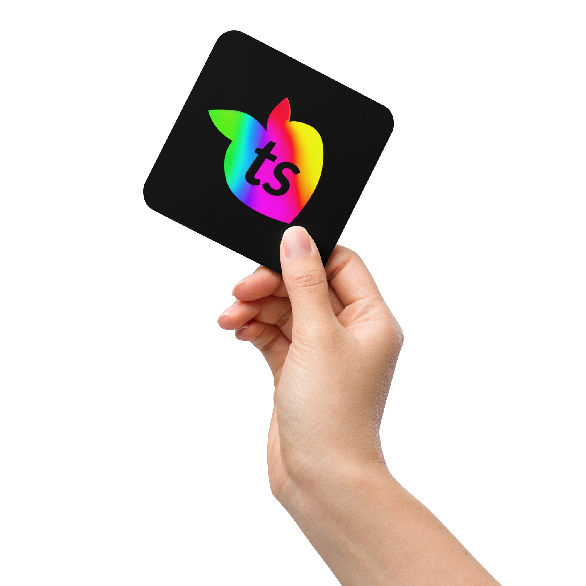 tsgabrielle® • Pride 25 • Porta-copos com fundo de cortiça • Preto