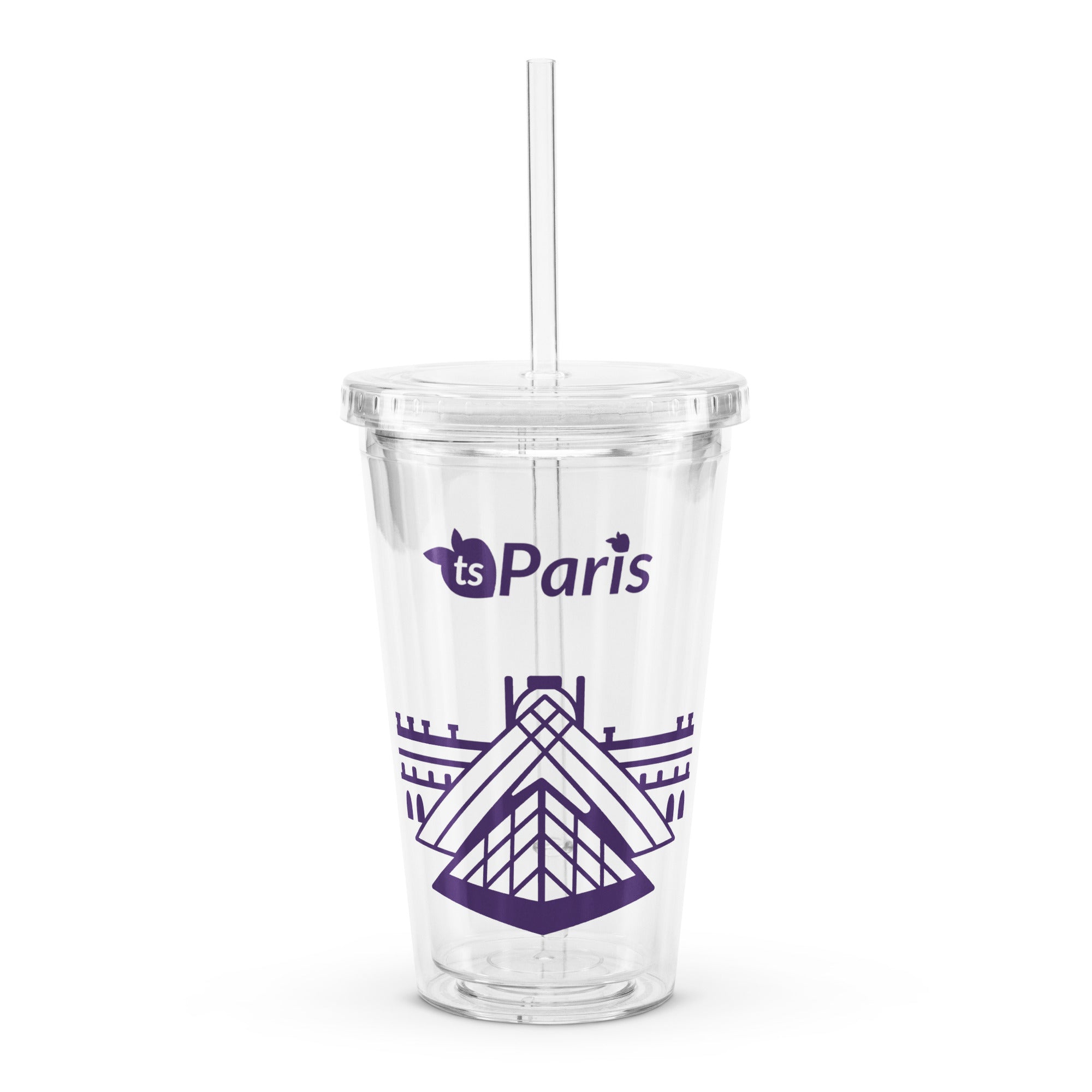 tsgabrielle® • Paris - Pirâmide do Louvre • Copo de plástico • Transparente • 590 ml