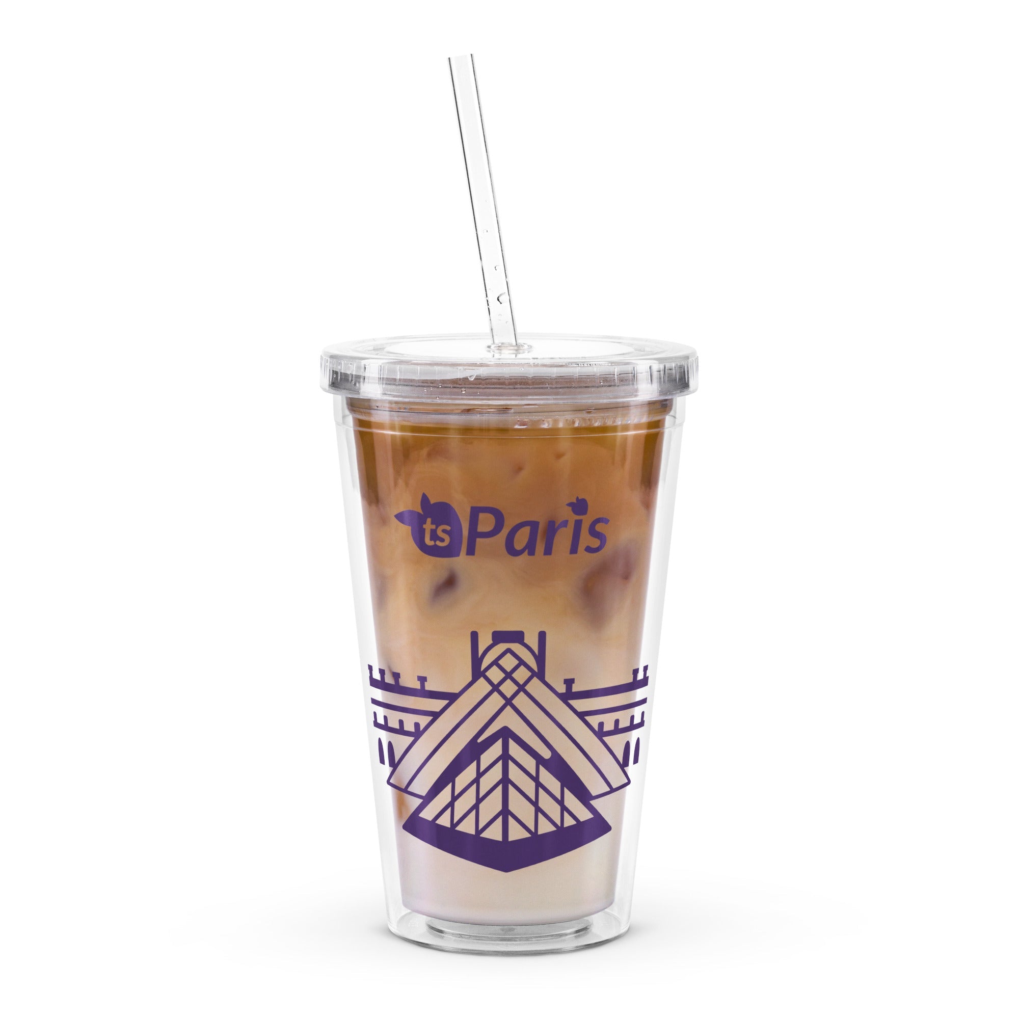tsgabrielle® • Paris - Pirâmide do Louvre • Copo de plástico • Transparente • 590 ml