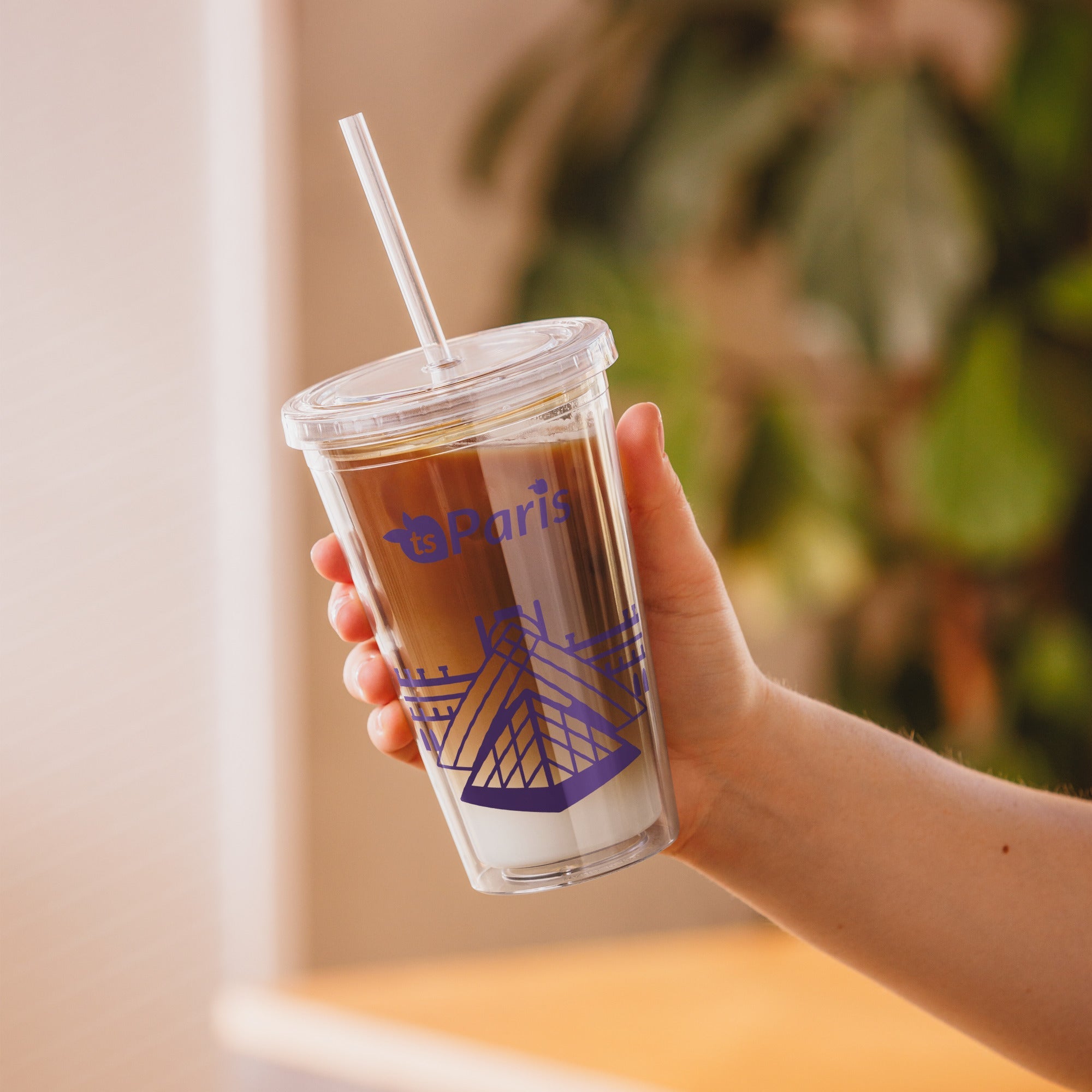 tsgabrielle® • Paris - A Pirâmide do Louvre • Copo de plástico • Transparente • 473 ml