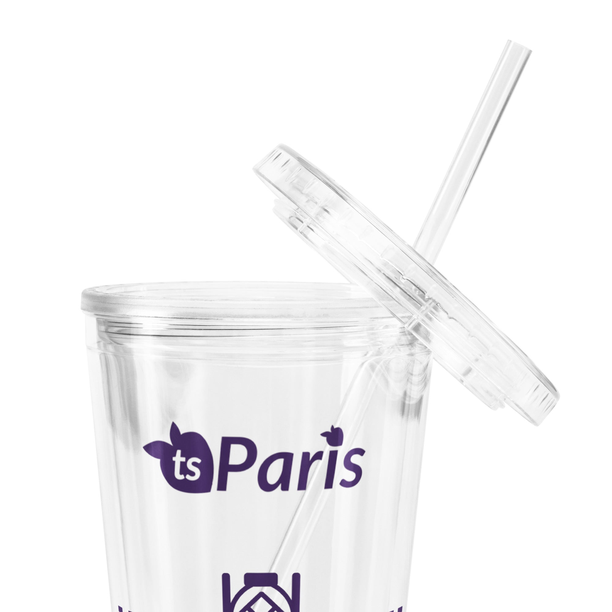 tsgabrielle® • Paris - Pirâmide do Louvre • Copo de plástico • Transparente • 590 ml