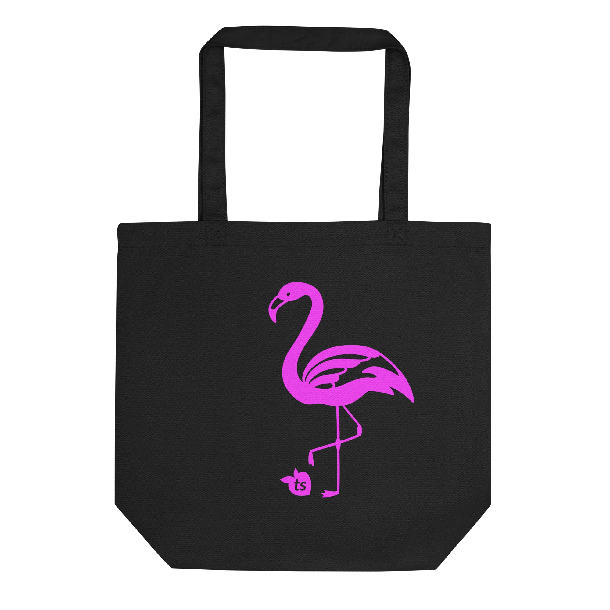 24 - tsgabrielle® • Rosa Flamant • Bolsa • Preto • 100% Algodão Orgânico