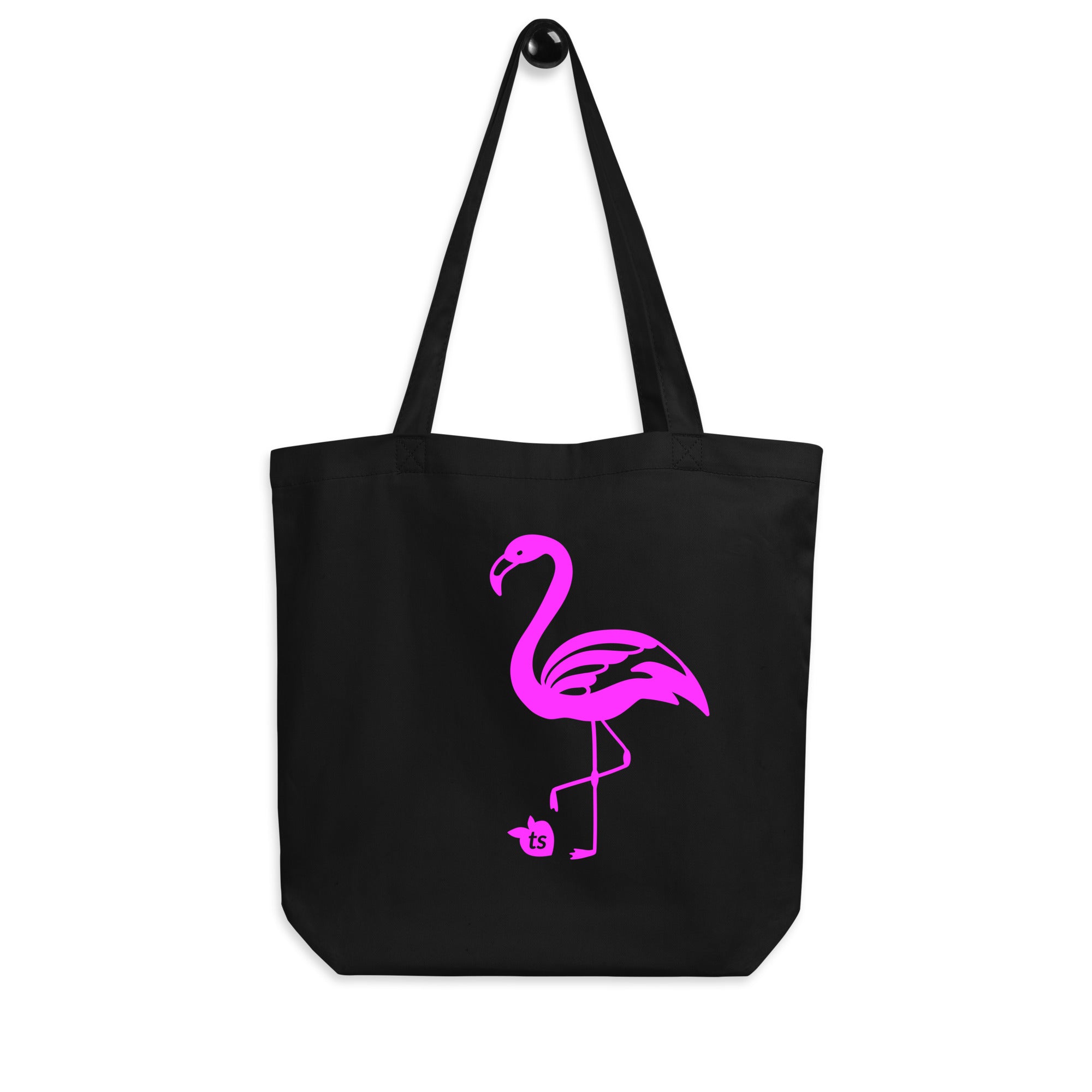 24 - tsgabrielle® • Rosa Flamant • Bolsa • Preto • 100% Algodão Orgânico