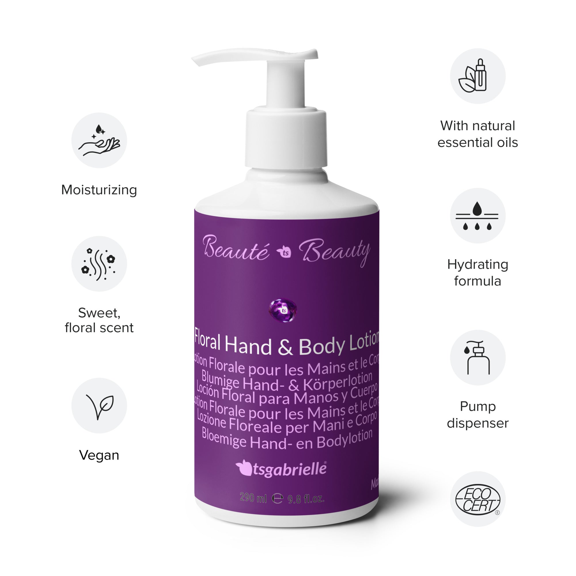 tsgabrielle • Beauté • Beleza • Loção Floral para Mãos e Corpo • 290 ml