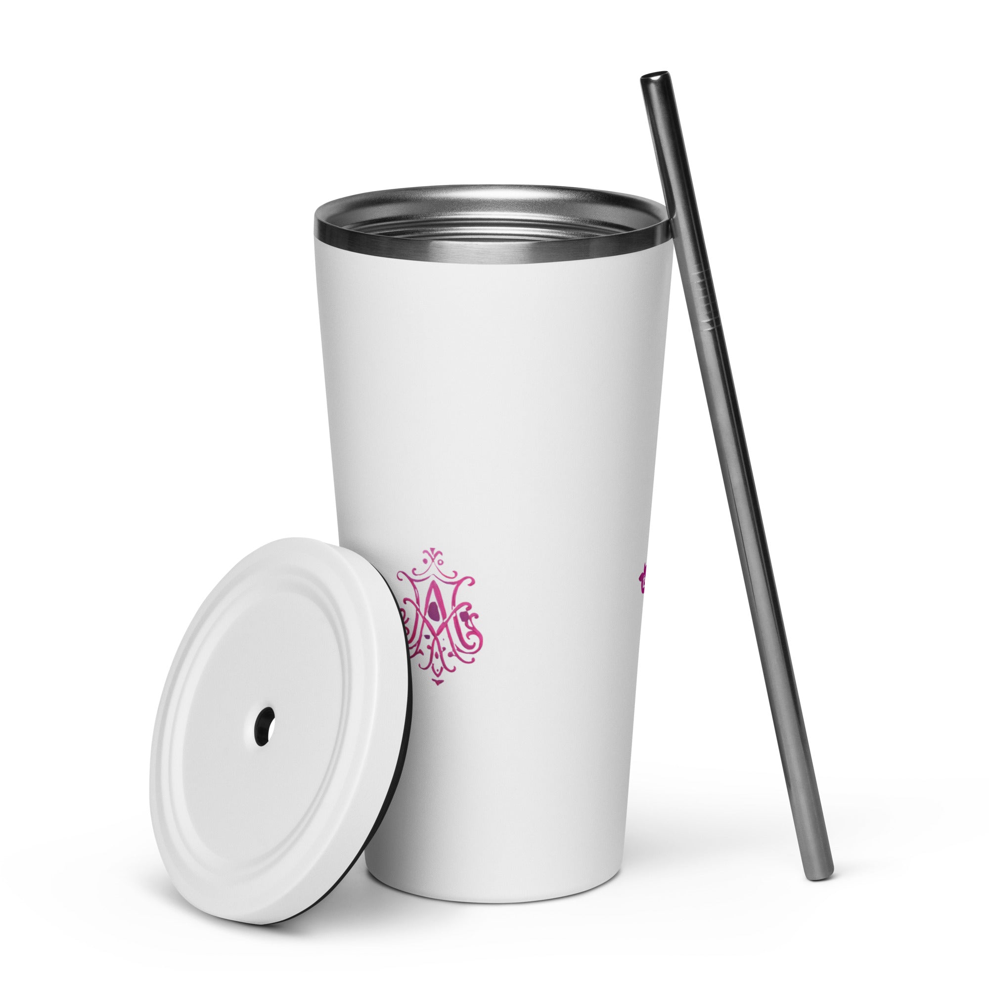 tsgabrielle® • Paris - Marie Antoinette • Tumbler • Stainless Steel • White • 20 oz