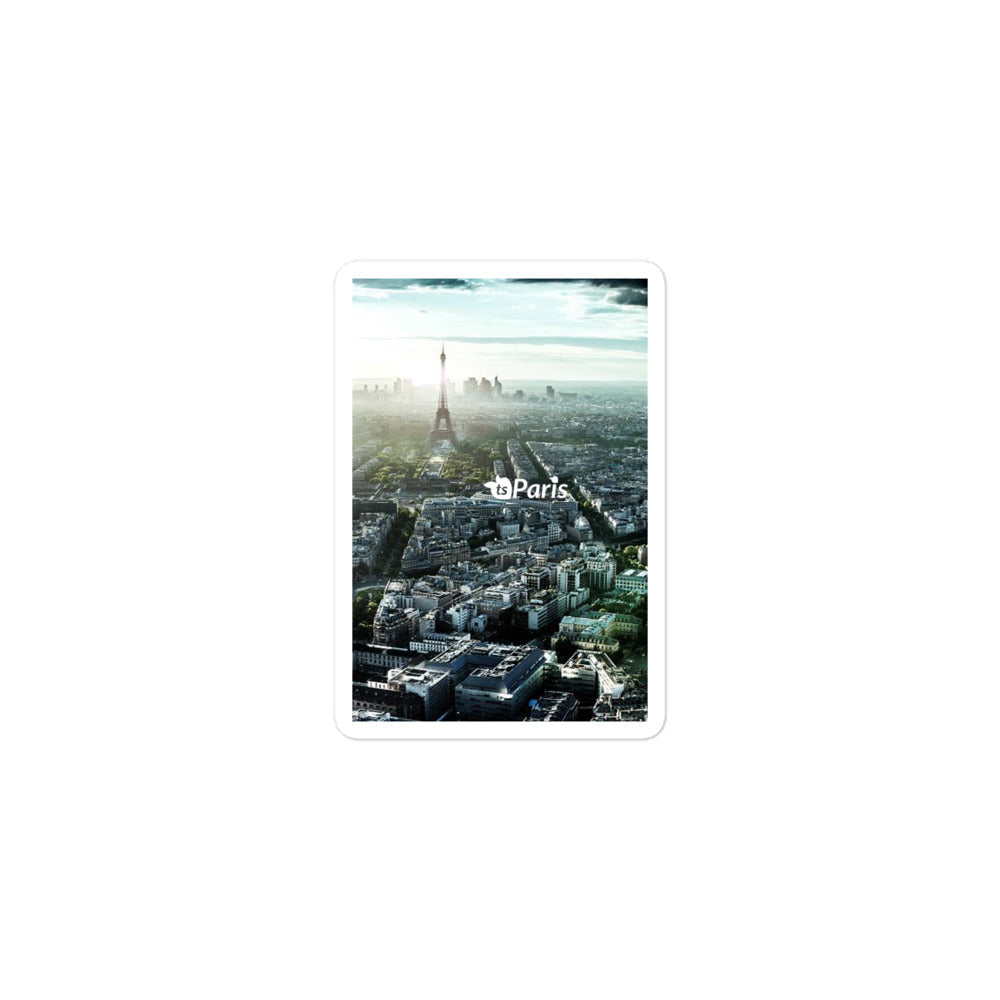 tsgabrielle® • Paris - Vista Panorâmica • Adesivo sem Bolhas • 3 Tamanhos