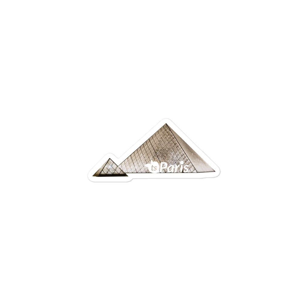 tsgabrielle® • Paris - Pirâmide do Louvre • Adesivo sem bolhas • 3 tamanhos