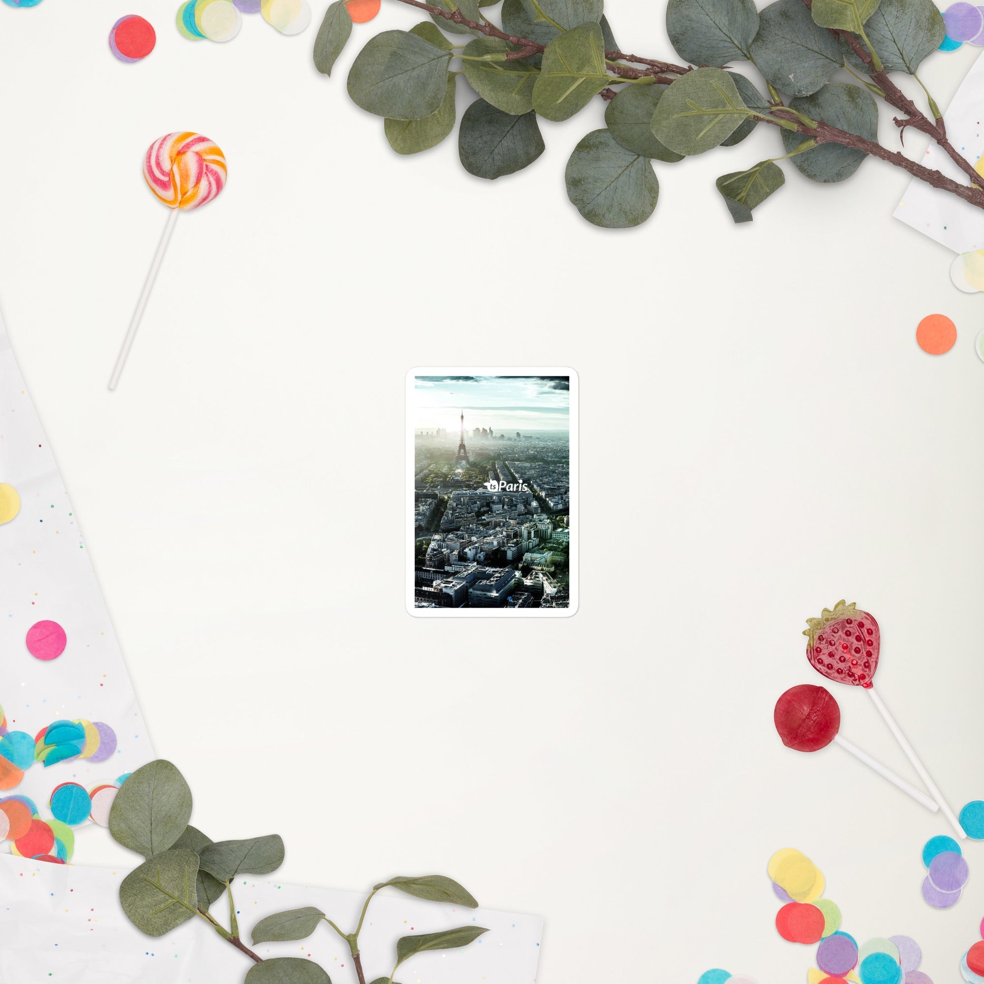 tsgabrielle® • Paris - Vista Panorâmica • Adesivo sem Bolhas • 3 Tamanhos