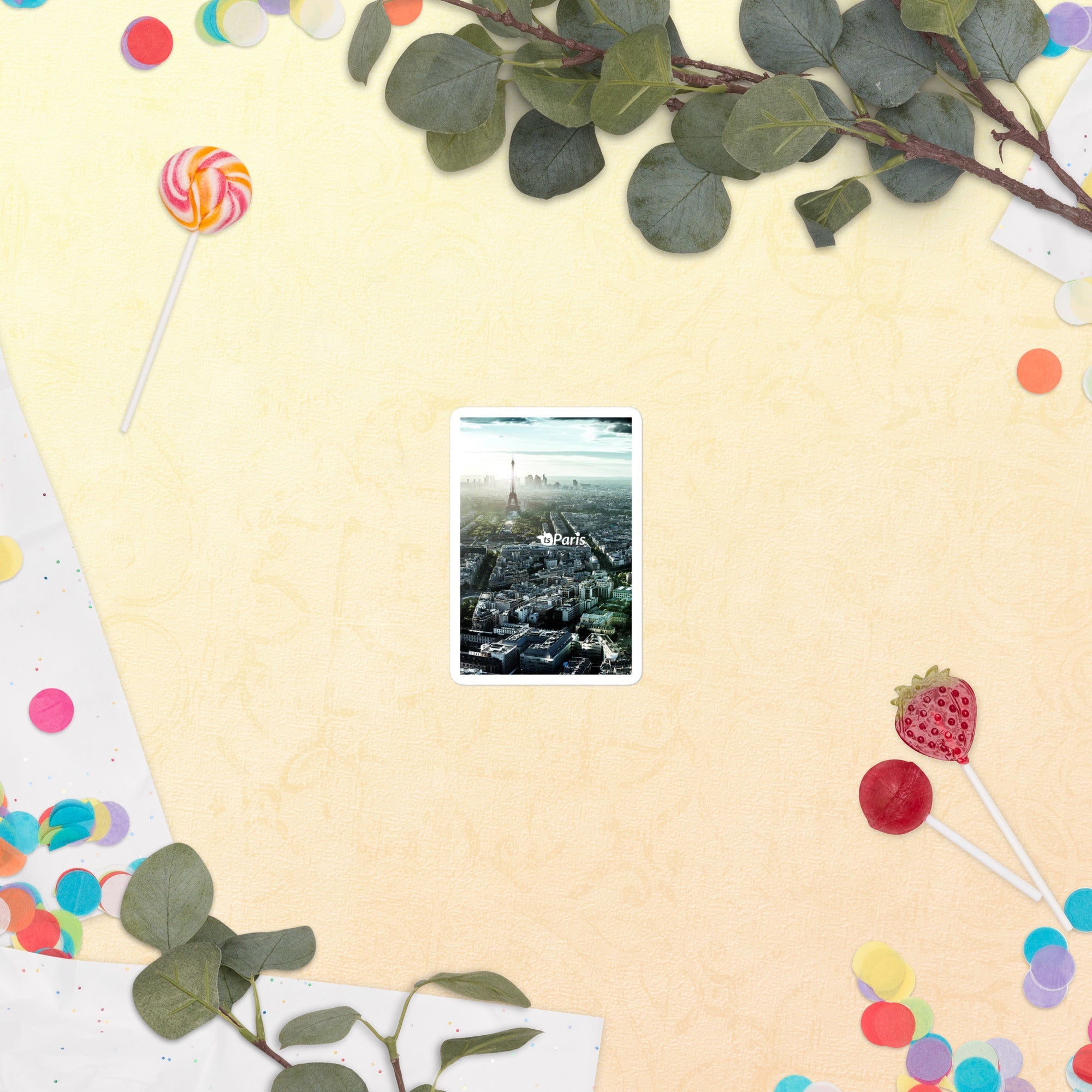 tsgabrielle® • Paris - Vista Panorâmica • Adesivo sem Bolhas • 3 Tamanhos