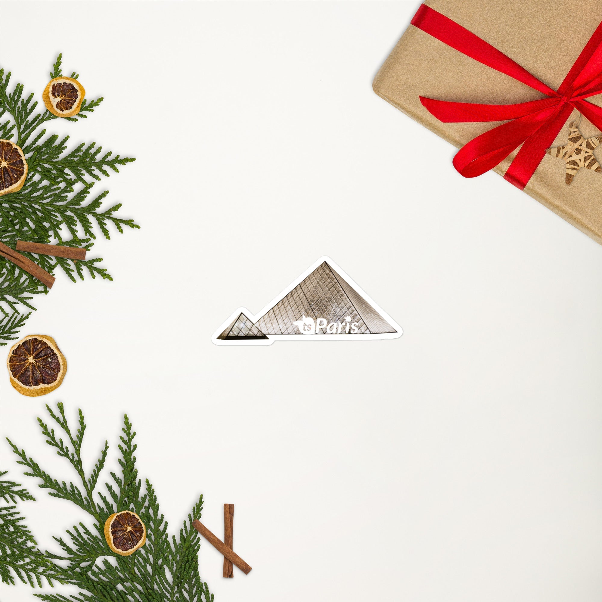 tsgabrielle® • Paris - Pirâmide do Louvre • Adesivo sem bolhas • 3 tamanhos