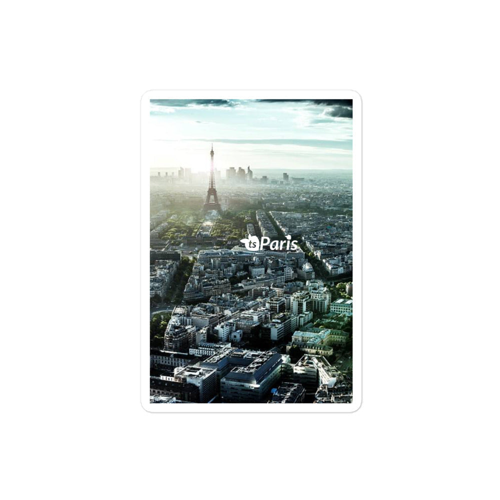 tsgabrielle® • Paris - Vista Panorâmica • Adesivo sem Bolhas • 3 Tamanhos