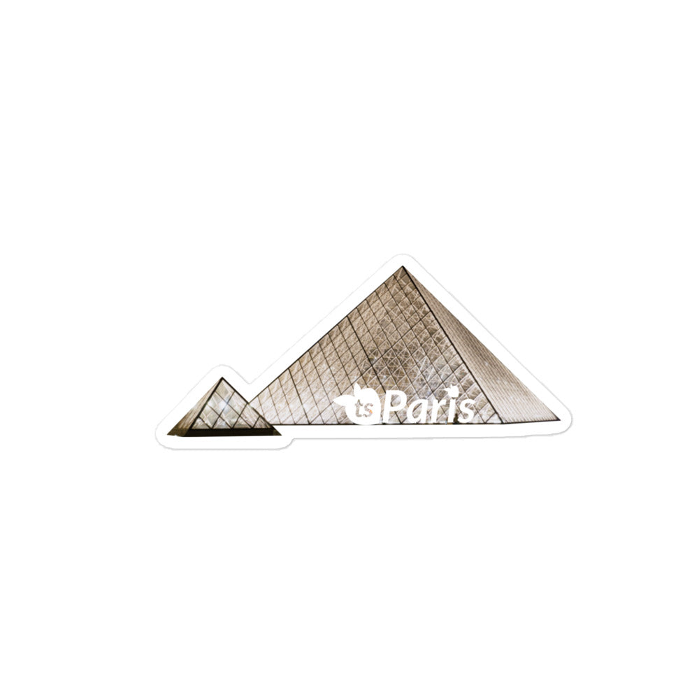 tsgabrielle® • Paris - Pirâmide do Louvre • Adesivo sem bolhas • 3 tamanhos